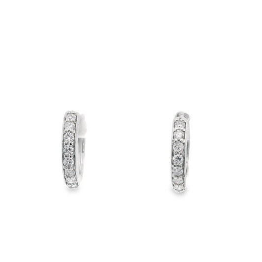 0.25ct Lab-Grown Diamond Hoop Earrings in 14K Gold