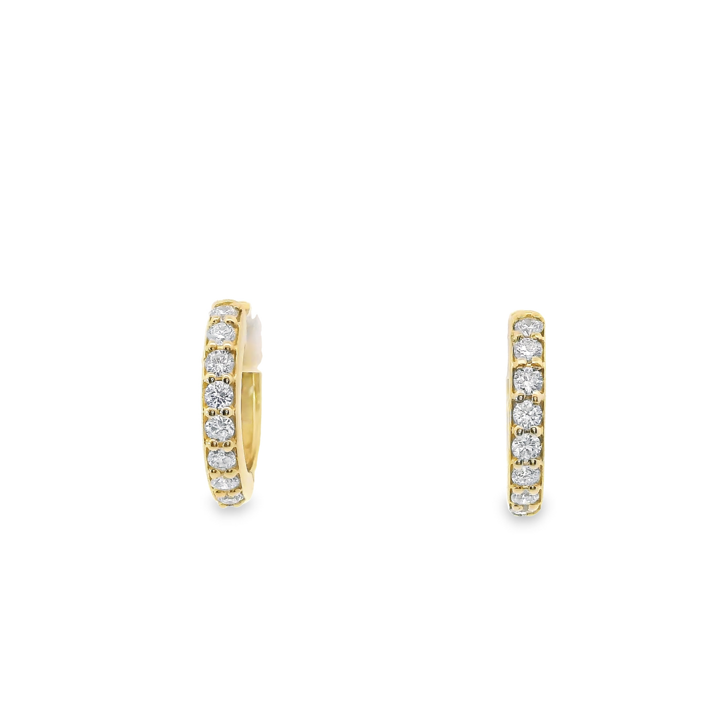 0.25ct Lab-Grown Diamond Hoop Earrings in 14K Gold