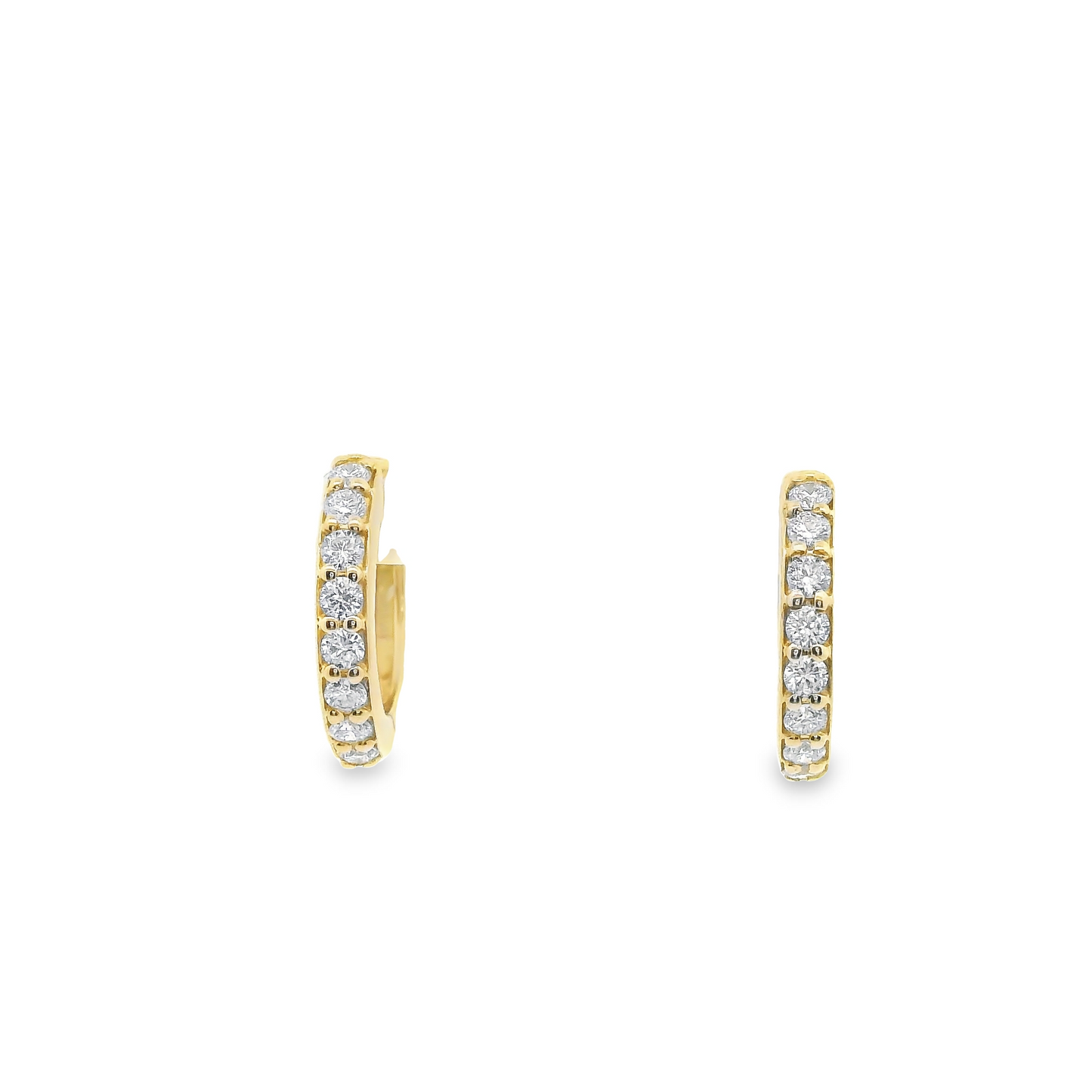 0.25ct Lab-Grown Diamond Hoop Earrings in 14K Gold