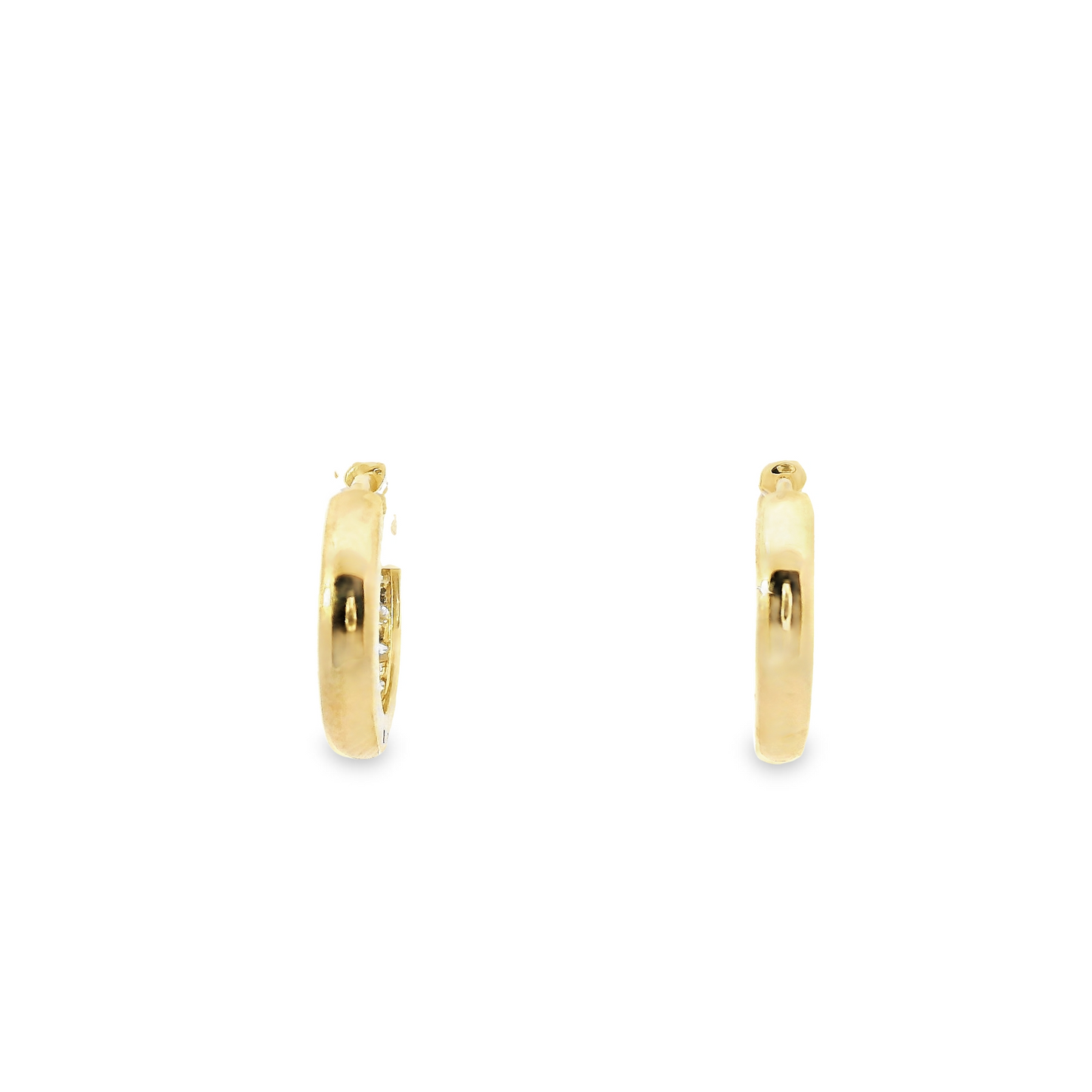 0.25ct Lab-Grown Diamond Hoop Earrings in 14K Gold