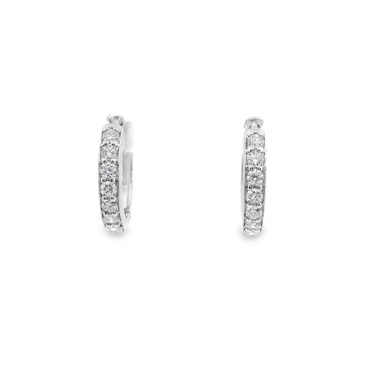 0.50ct Lab-Grown Diamond Hoop Earrings in 14K Gold