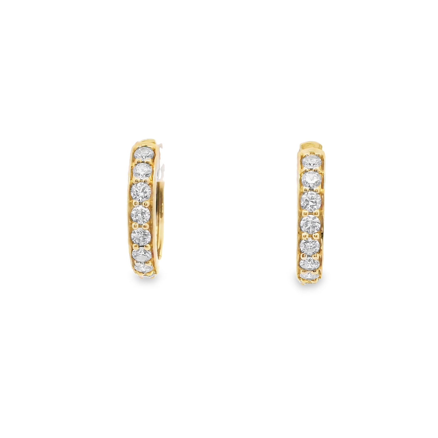 0.50ct Lab-Grown Diamond Hoop Earrings in 14K Gold