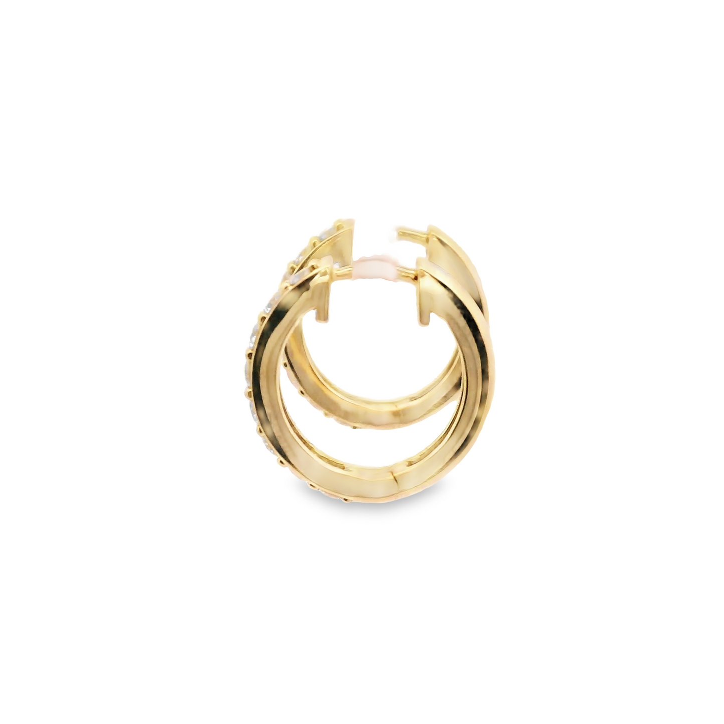 0.50ct Lab-Grown Diamond Hoop Earrings in 14K Gold