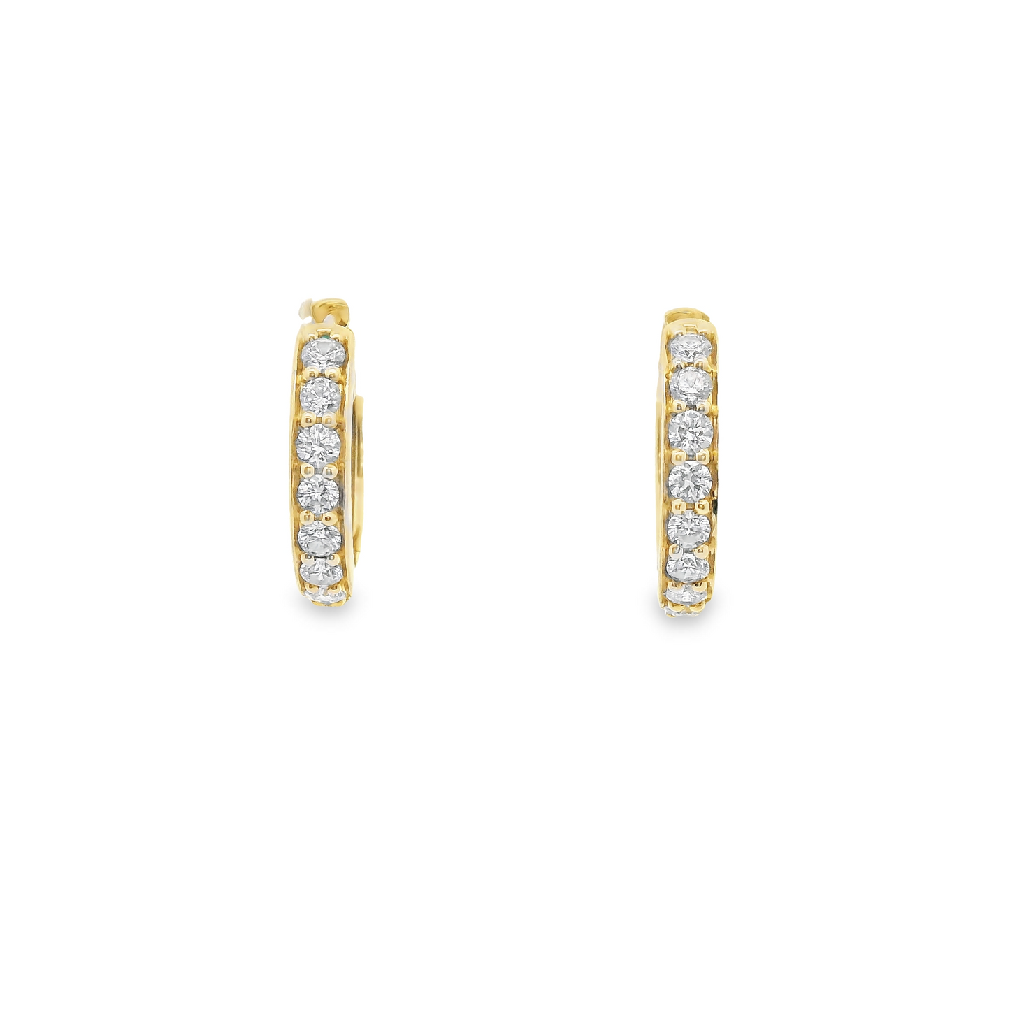 0.50ct Lab-Grown Diamond Hoop Earrings in 14K Gold