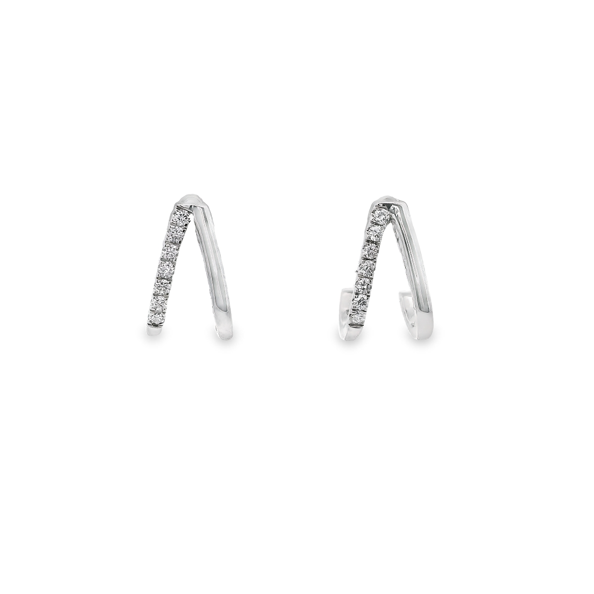 0.15ct Lab-Grown Diamond Earrings in 14K White Gold