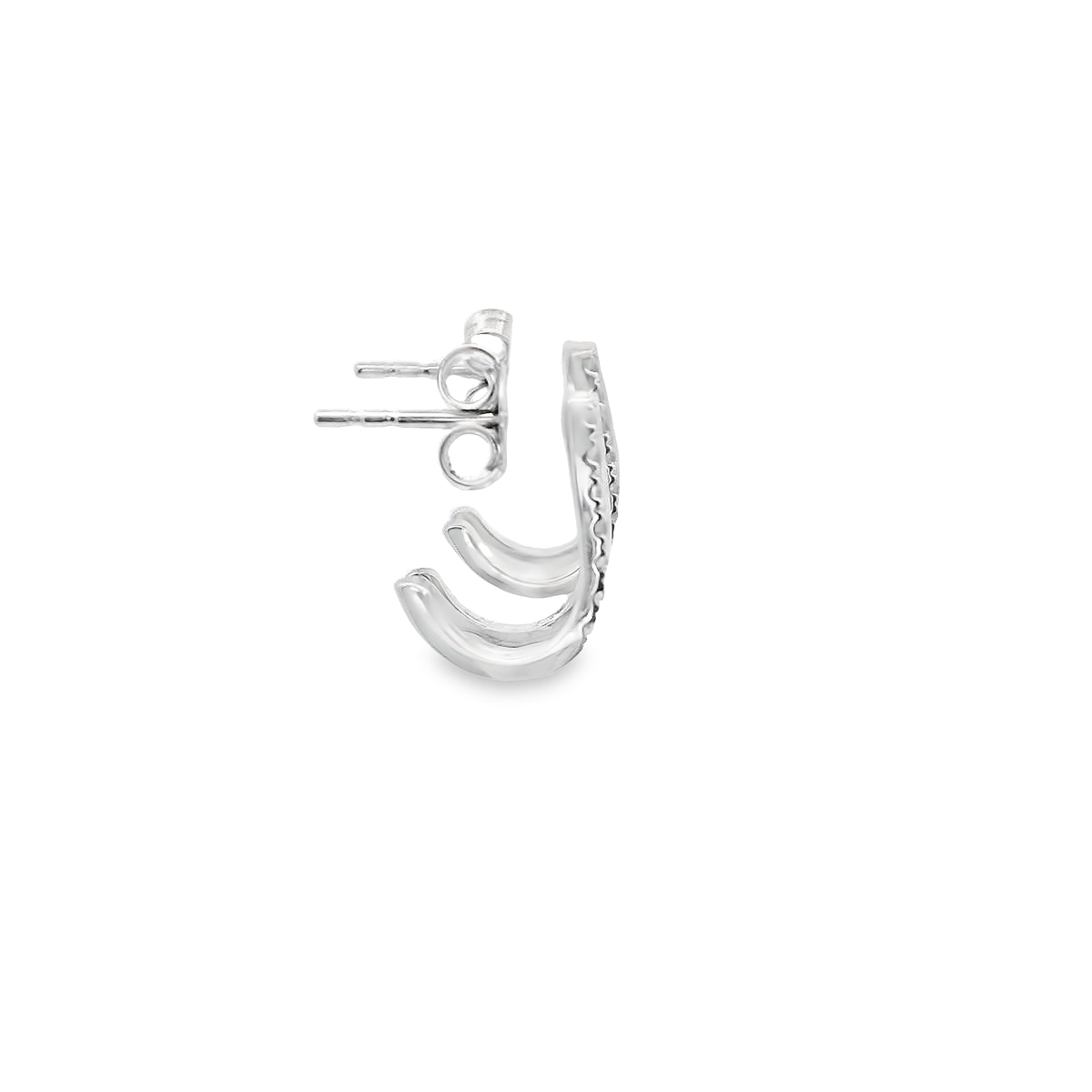 0.15ct Lab-Grown Diamond Earrings in 14K White Gold