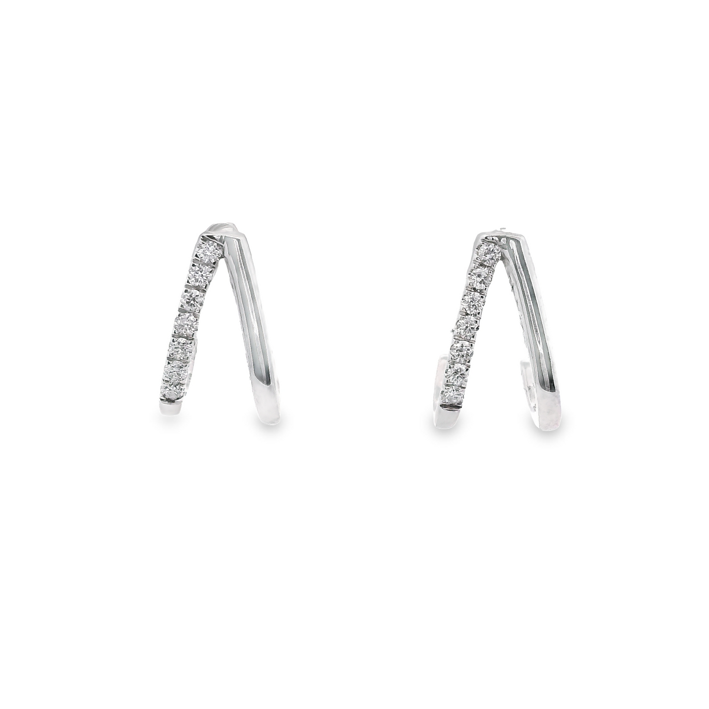 0.15ct Lab-Grown Diamond Earrings in 14K White Gold