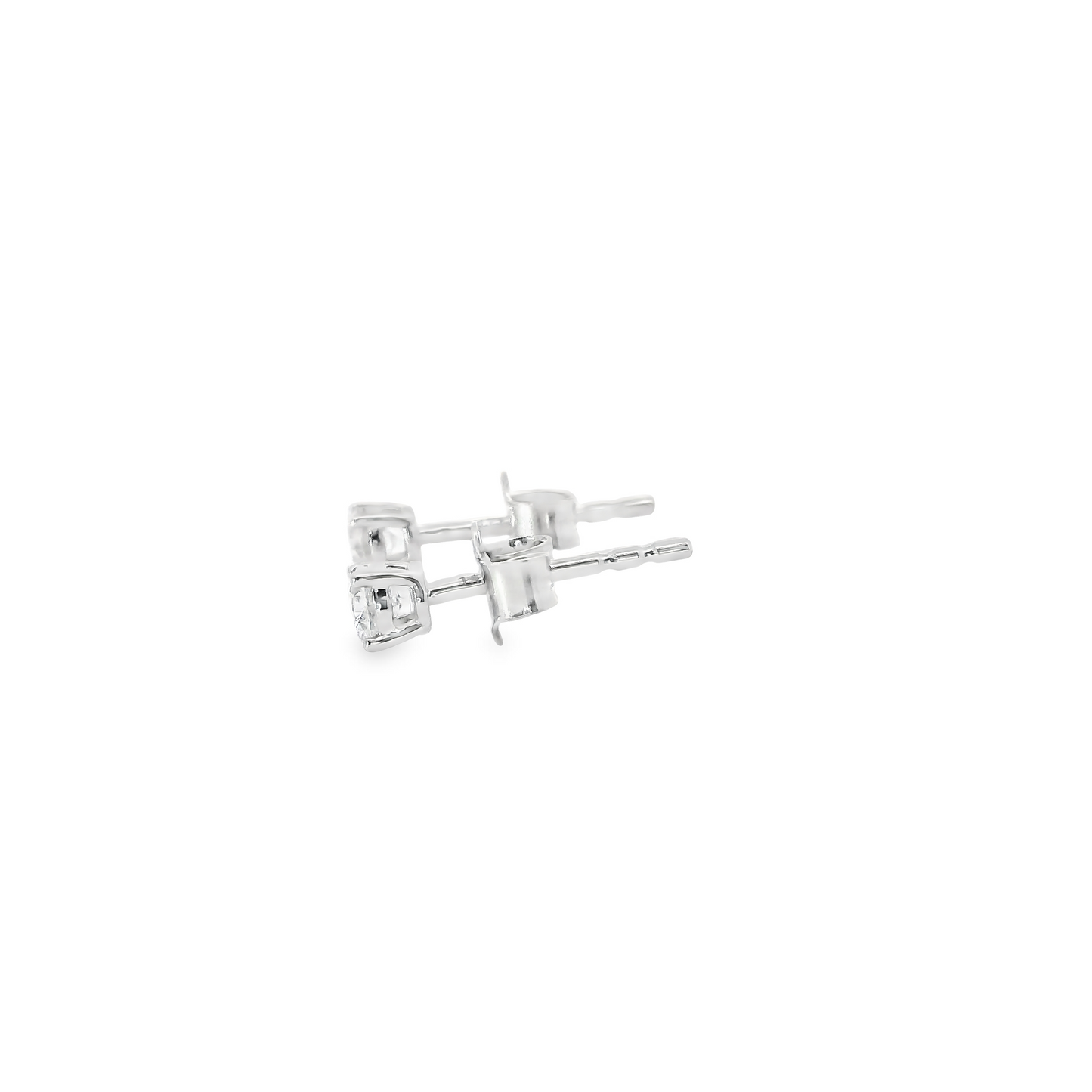 0.33ct Lab-Grown Round-Cut Diamond Stud Earrings in 14K Gold
