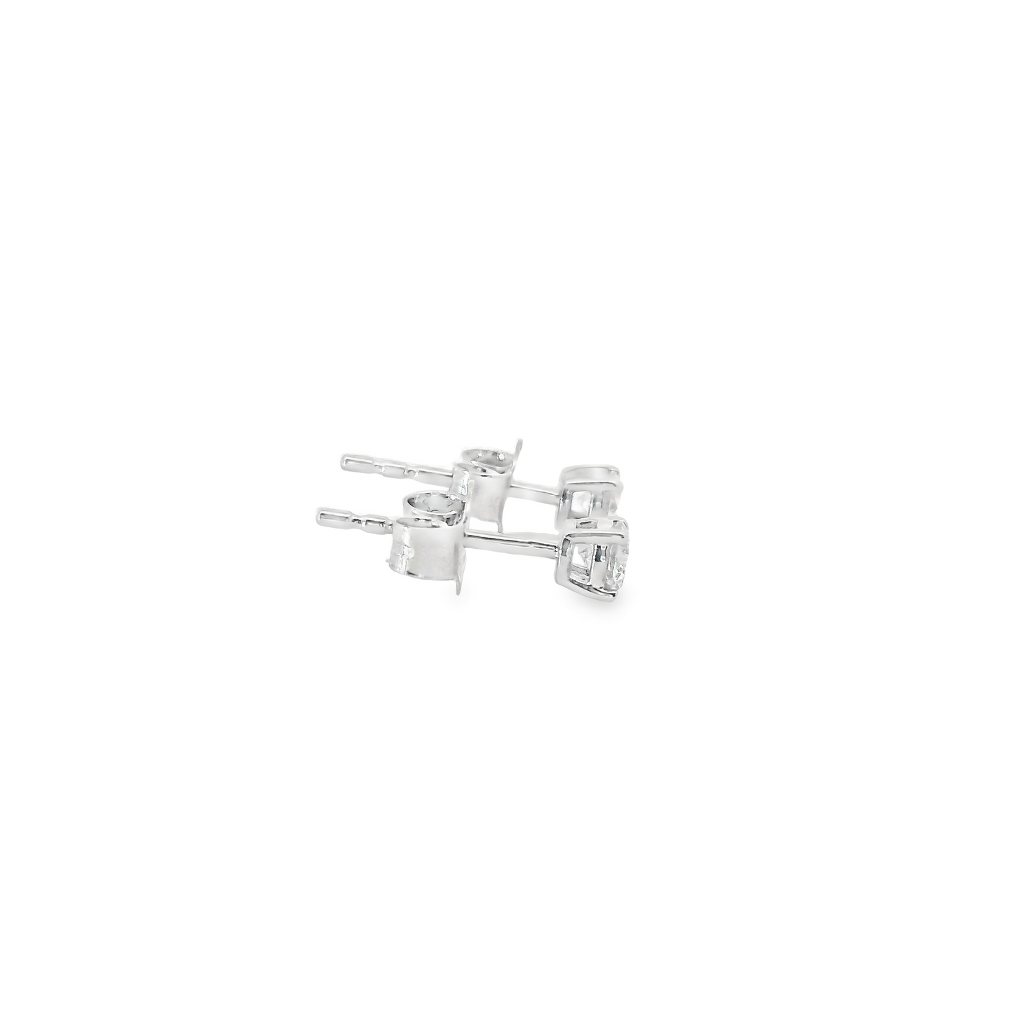0.33ct Lab-Grown Round-Cut Diamond Stud Earrings in 14K Gold