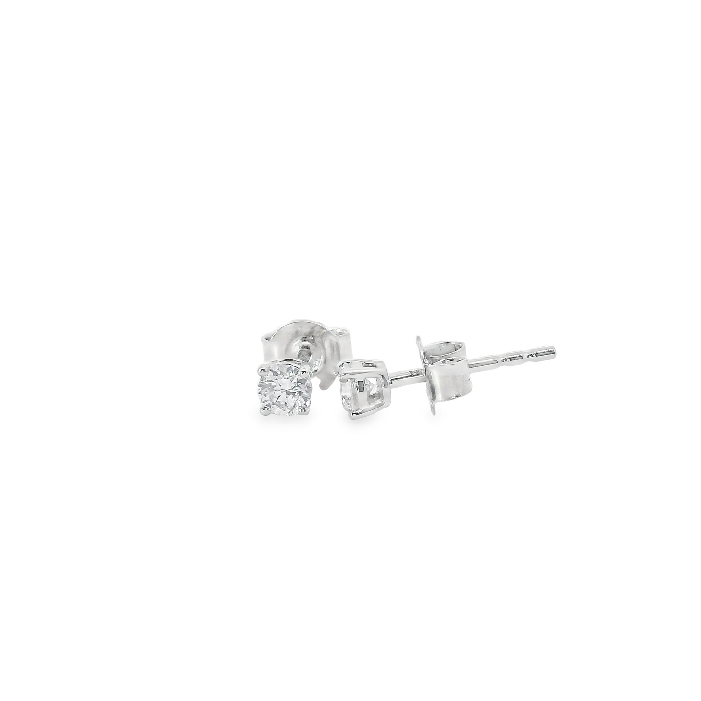 0.33ct Lab-Grown Round-Cut Diamond Stud Earrings in 14K Gold
