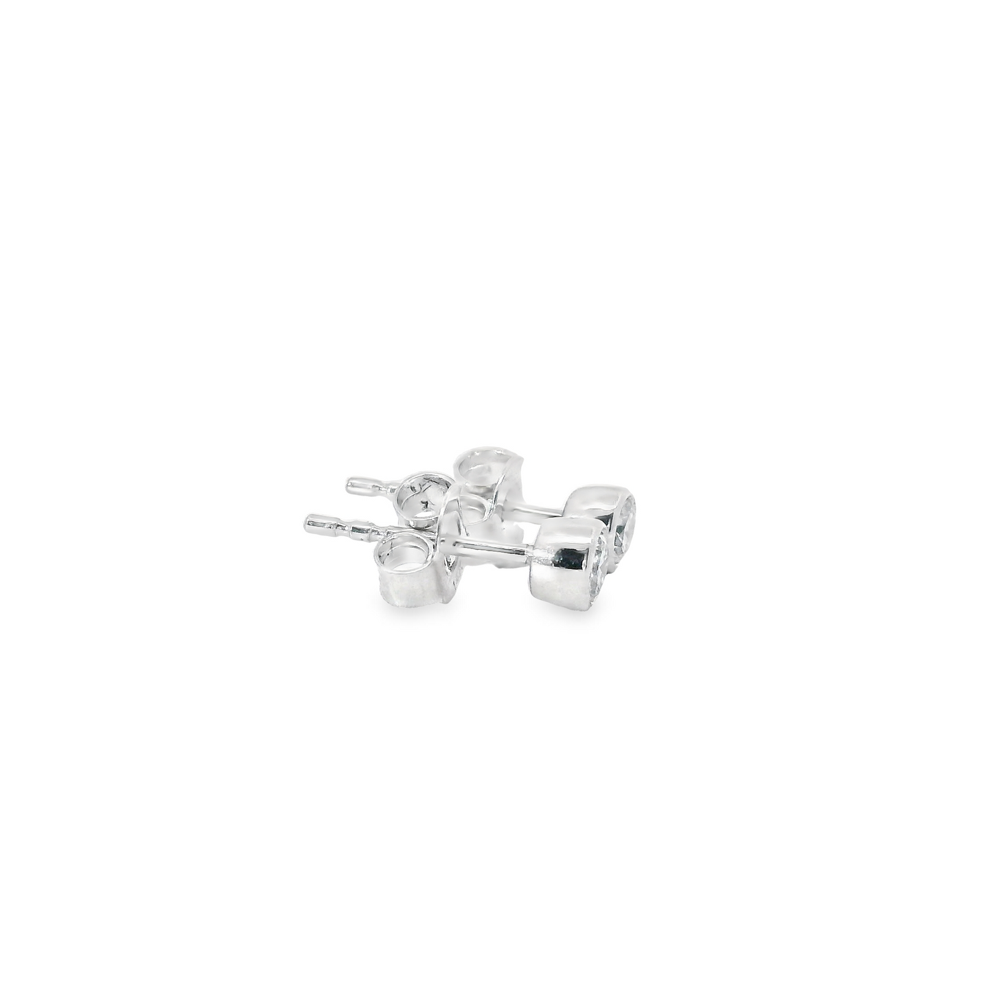 0.25ct Lab-Grown Round-Cut Diamond Stud Earrings in 14K Gold
