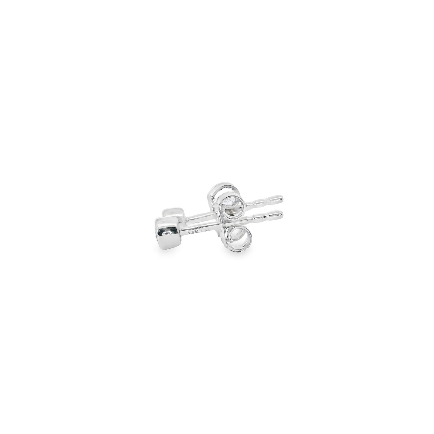 0.16ct Lab-Grown Round-Cut Diamond Stud Earrings in 14K Gold