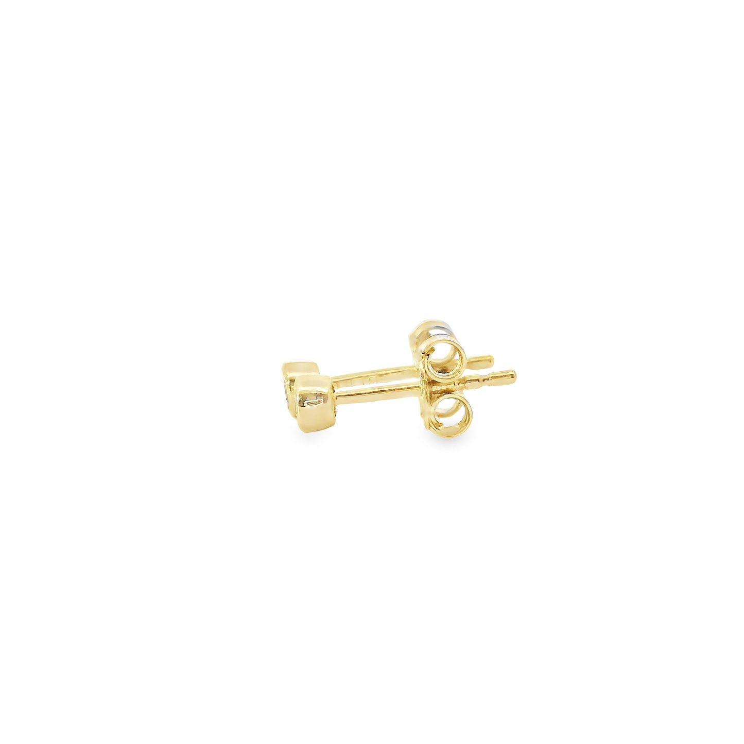 0.16ct Lab-Grown Round-Cut Diamond Stud Earrings in 14K Gold