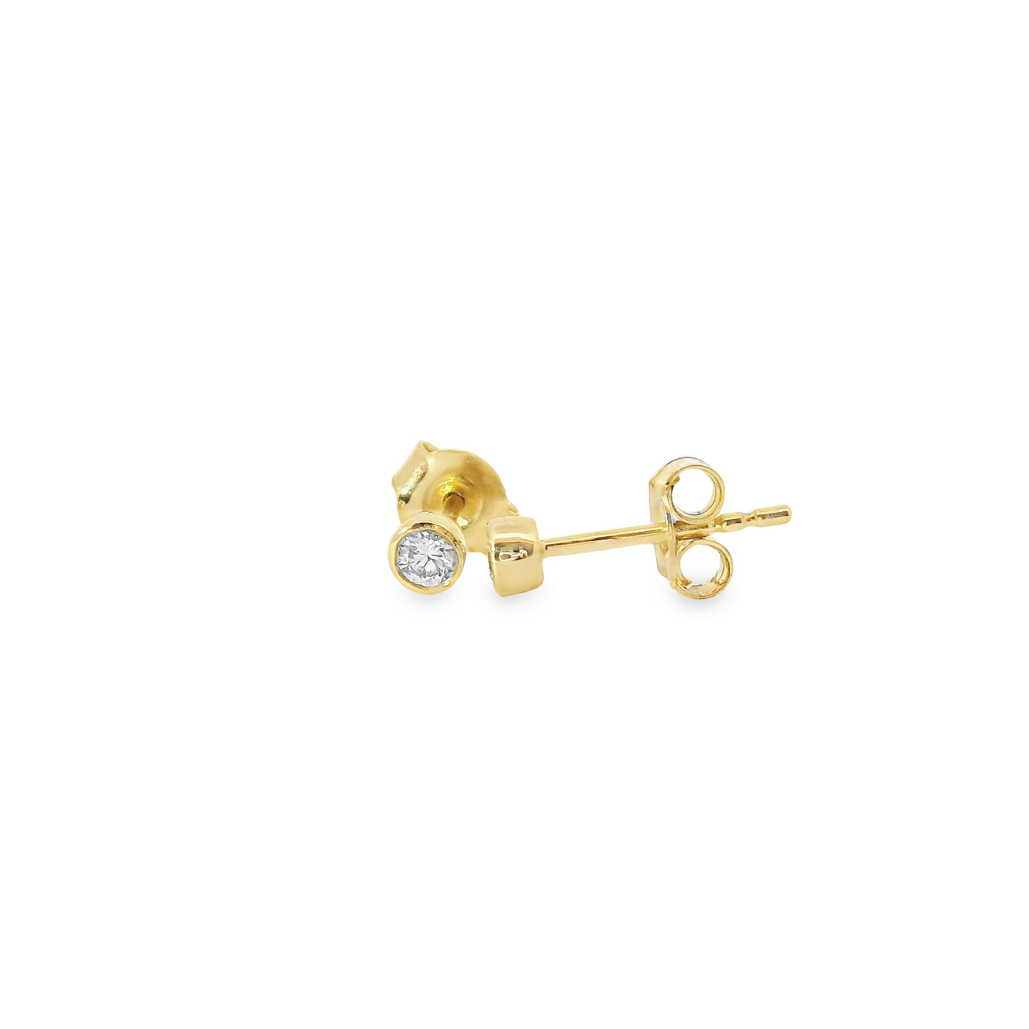 0.16ct Lab-Grown Round-Cut Diamond Stud Earrings in 14K Gold