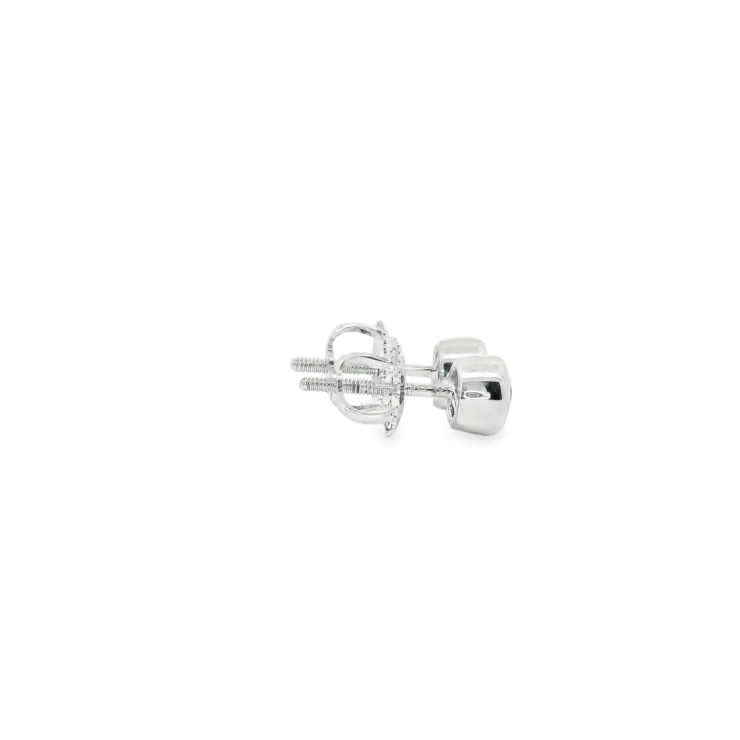 Round Cut Stud Diamond Earrings 14K Gold 0.50 Carat