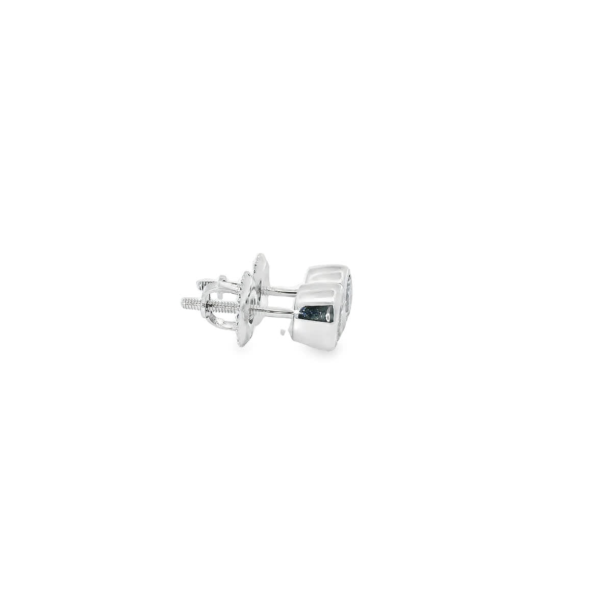 Round Cut Stud Diamond Earrings 14K Gold 0.75 Carat