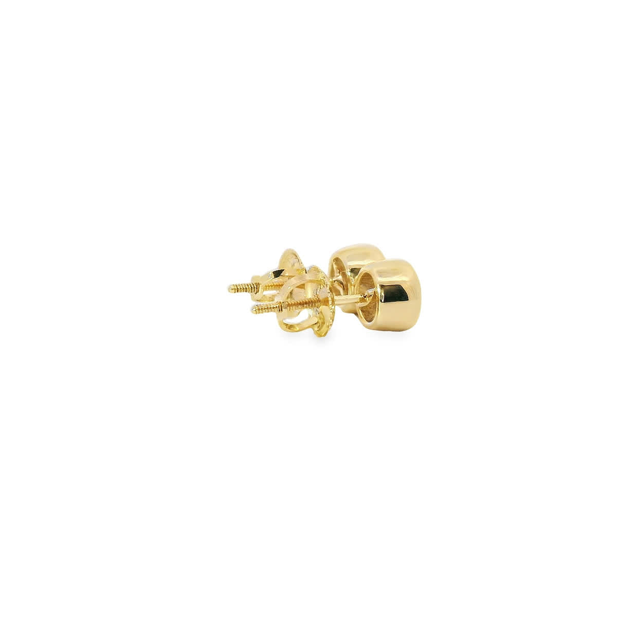 Round Cut Stud Diamond Earrings 14K Gold 1.00 Carat
