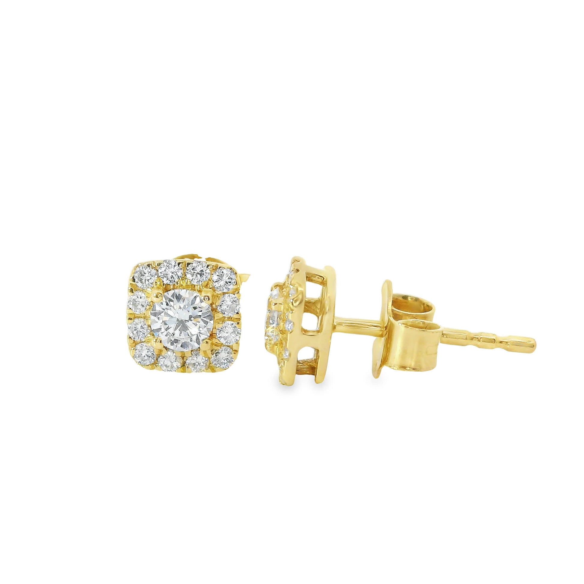 14K Yellow Gold Round-cut Diamonds 0.50 Carat