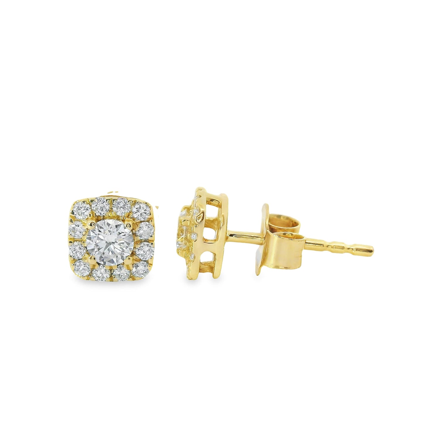 14K Yellow Gold Round-cut Diamonds 0.50 Carat