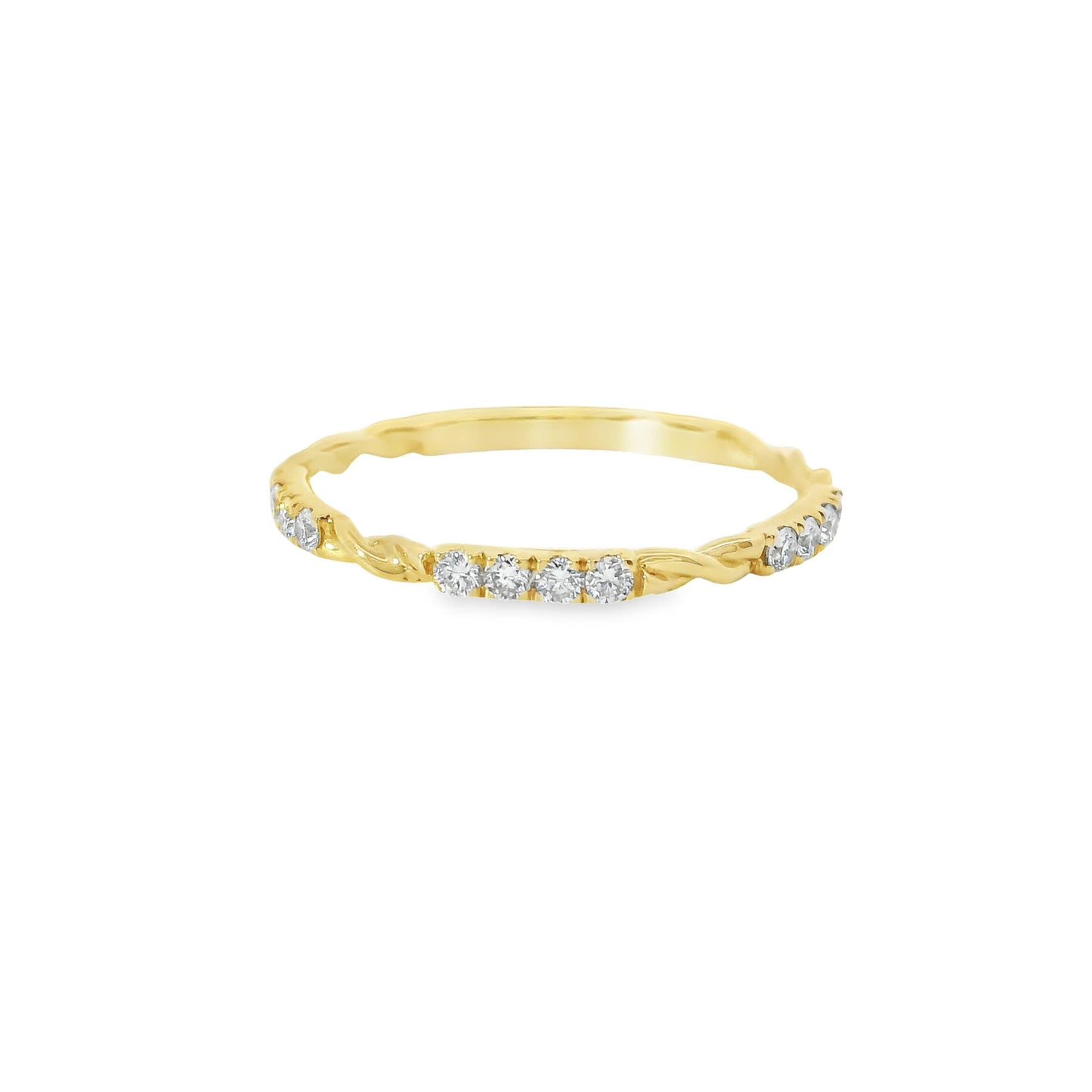 14K Yellow Gold Wedding band 0.20 Carat