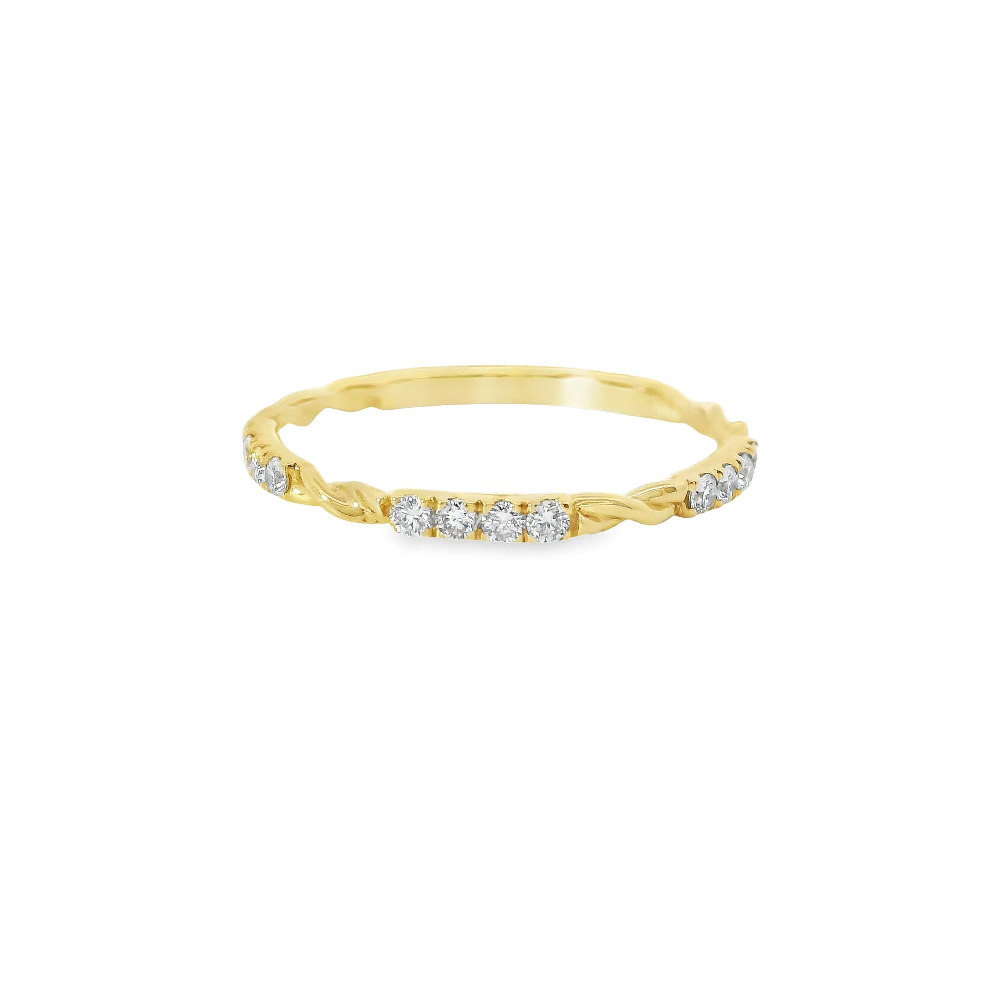 14K Yellow Gold Wedding band 0.20 Carat