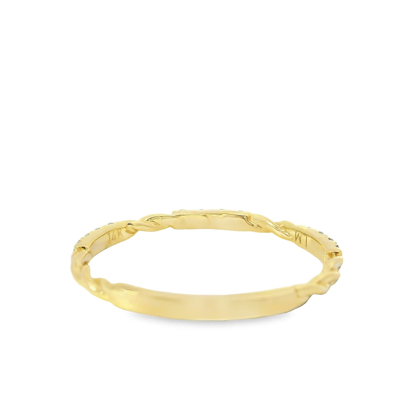 14K Yellow Gold Wedding band 0.20 Carat