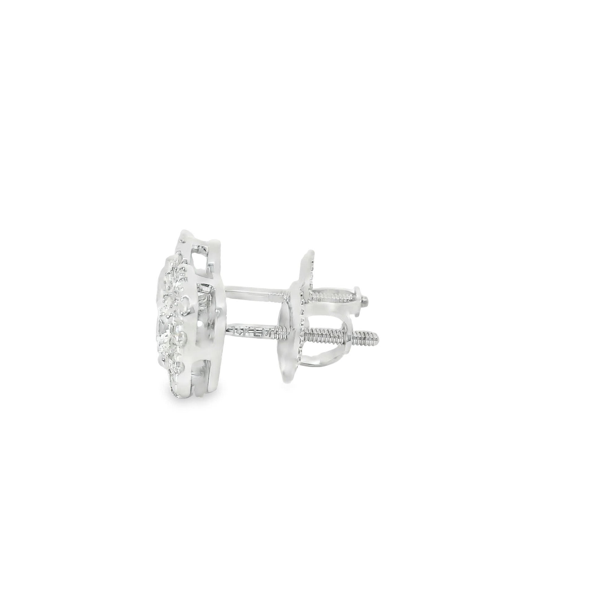 14K Gold Round-cut Diamonds 0.75 Carat