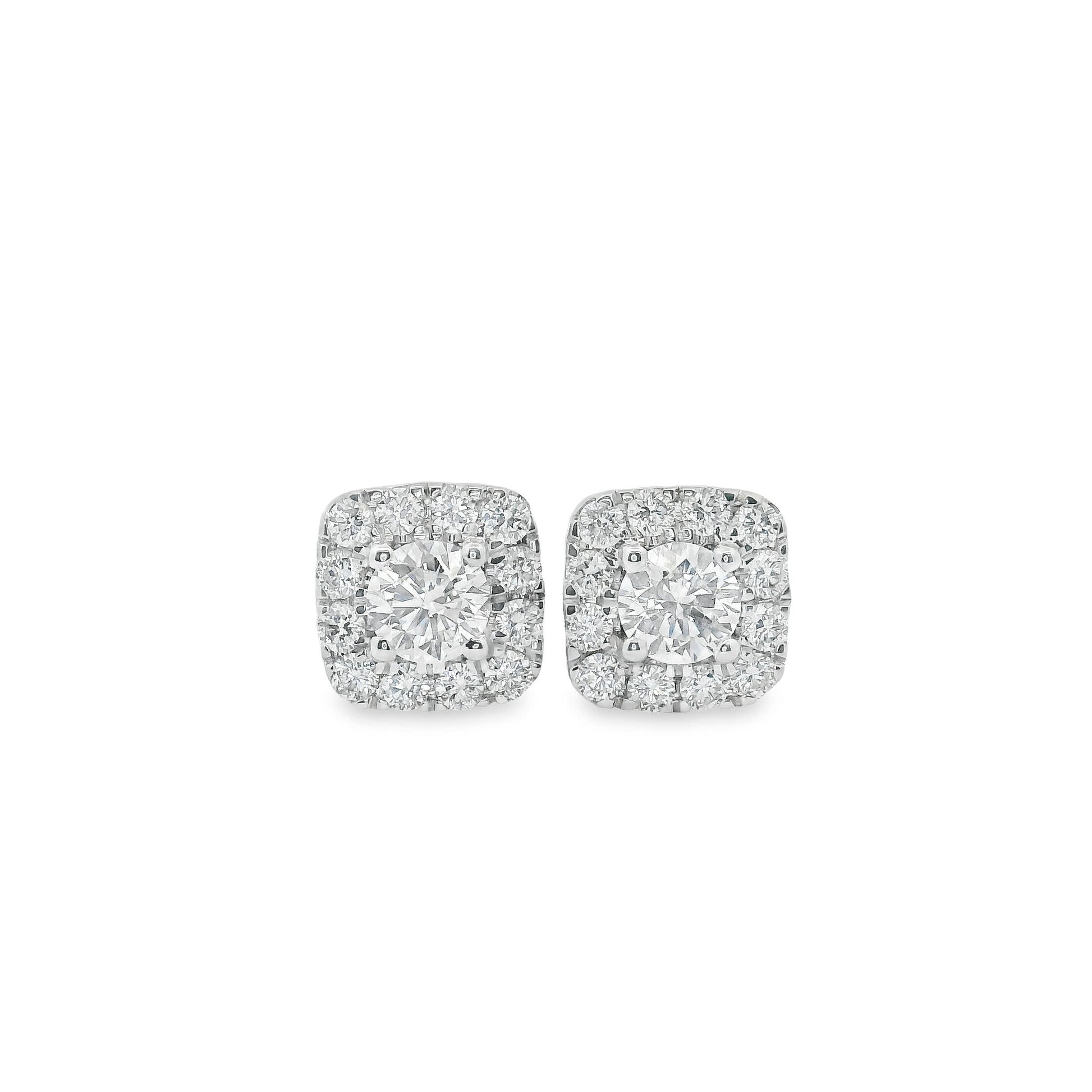 14K Gold Round-cut Diamonds 0.75 Carat