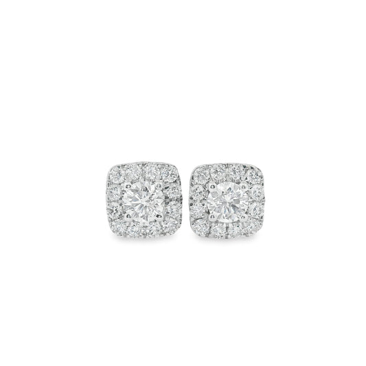 14K Gold Round-cut Diamonds 0.75 Carat
