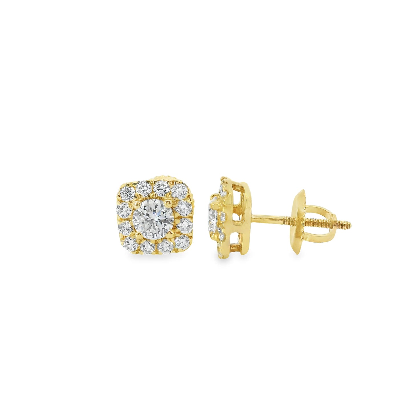 14K Gold Round-cut Diamonds 0.75 Carat
