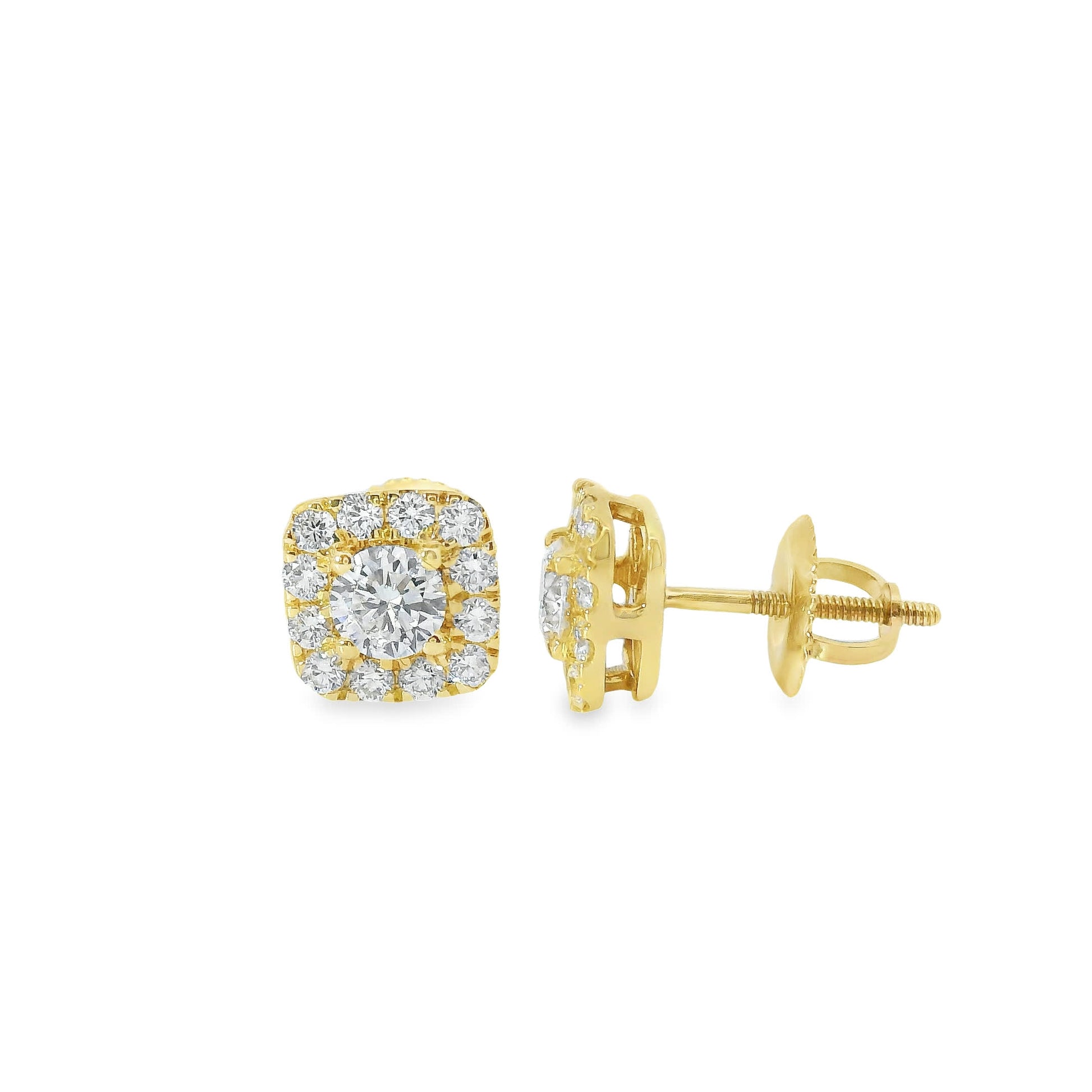 14K Gold Round-cut Diamonds 0.75 Carat