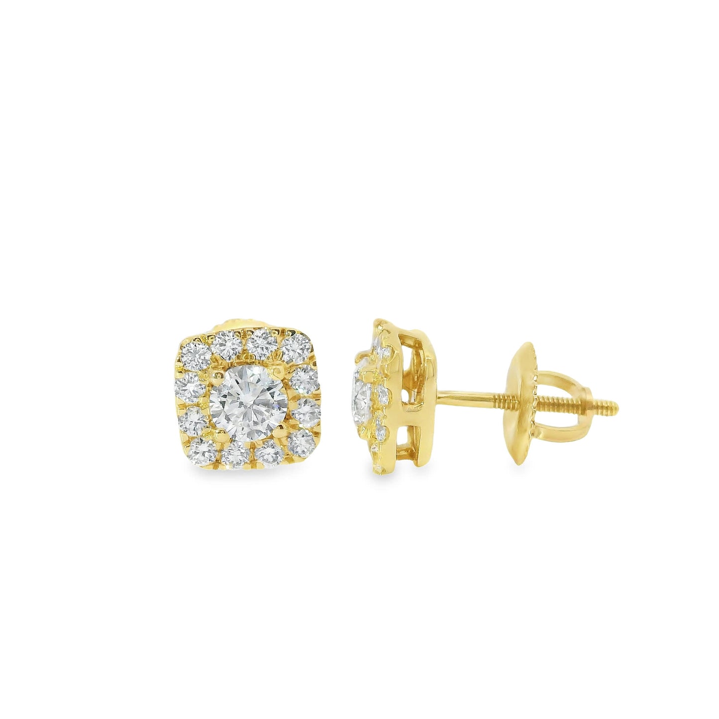 14K Gold Round-cut Diamonds 0.75 Carat