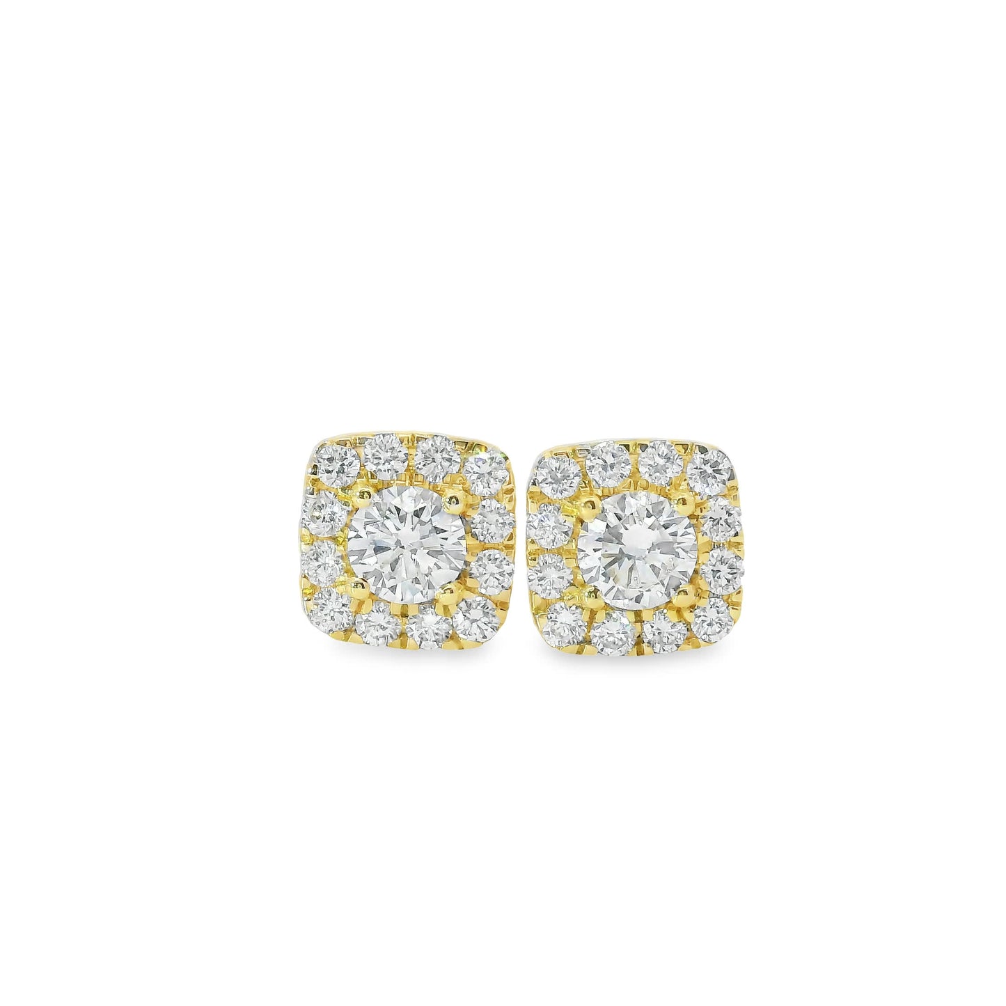 14K Yellow Gold Round-cut Diamonds 1.00 Carat
