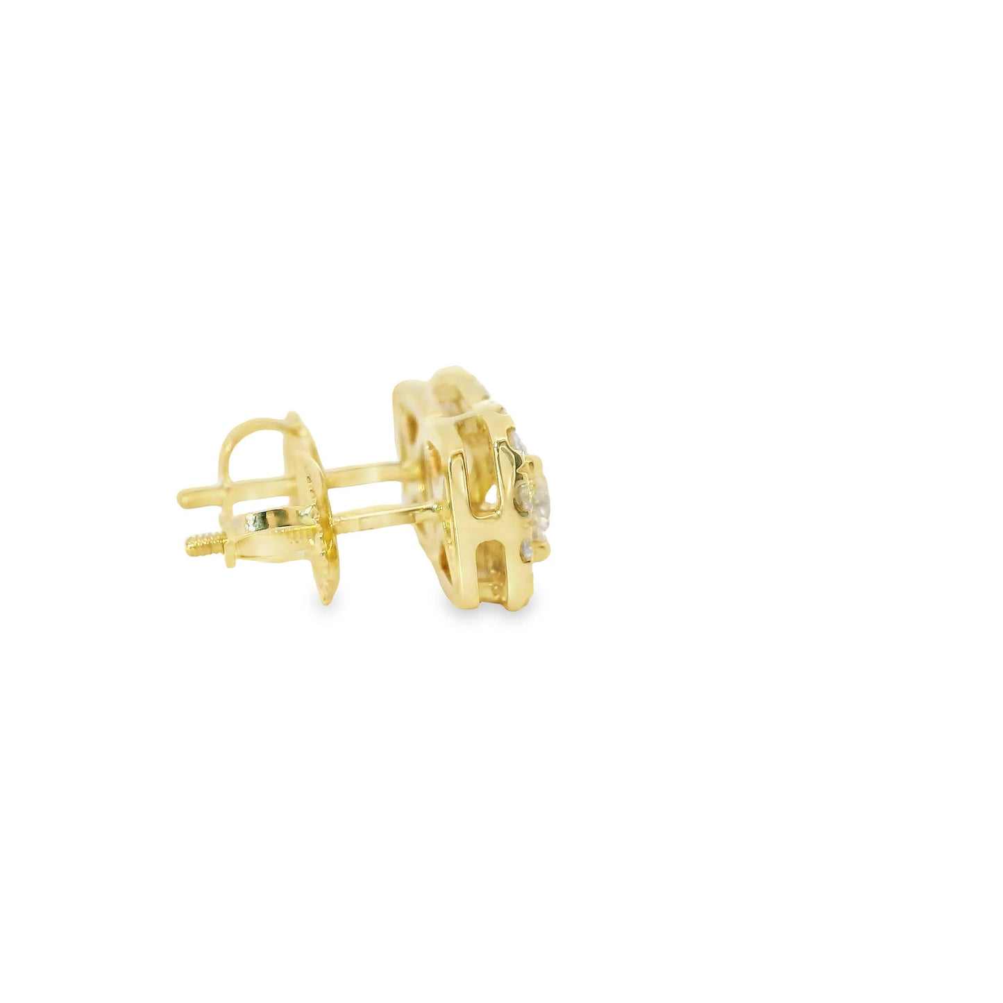 14K Yellow Gold Round-cut Diamonds 1.00 Carat