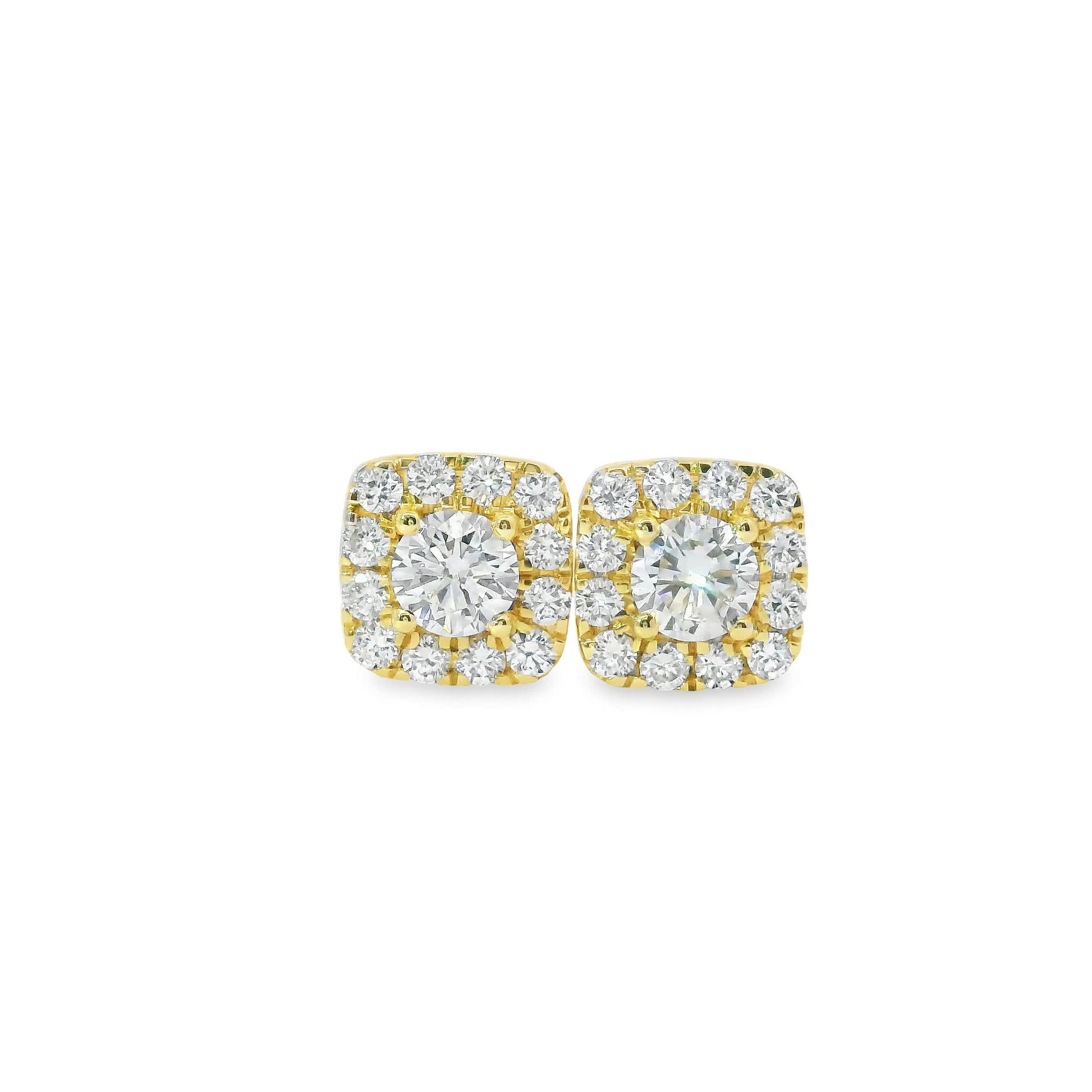 14K Gold Round-cut Diamonds 0.75 Carat