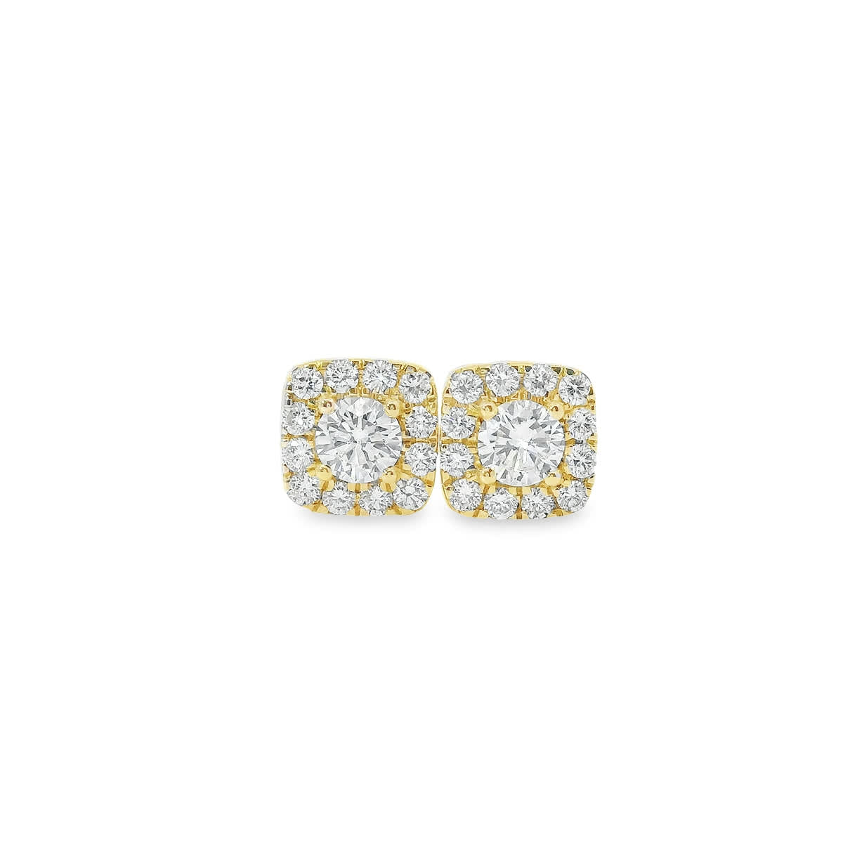 14K Yellow Gold Round-cut Diamonds 1.00 Carat