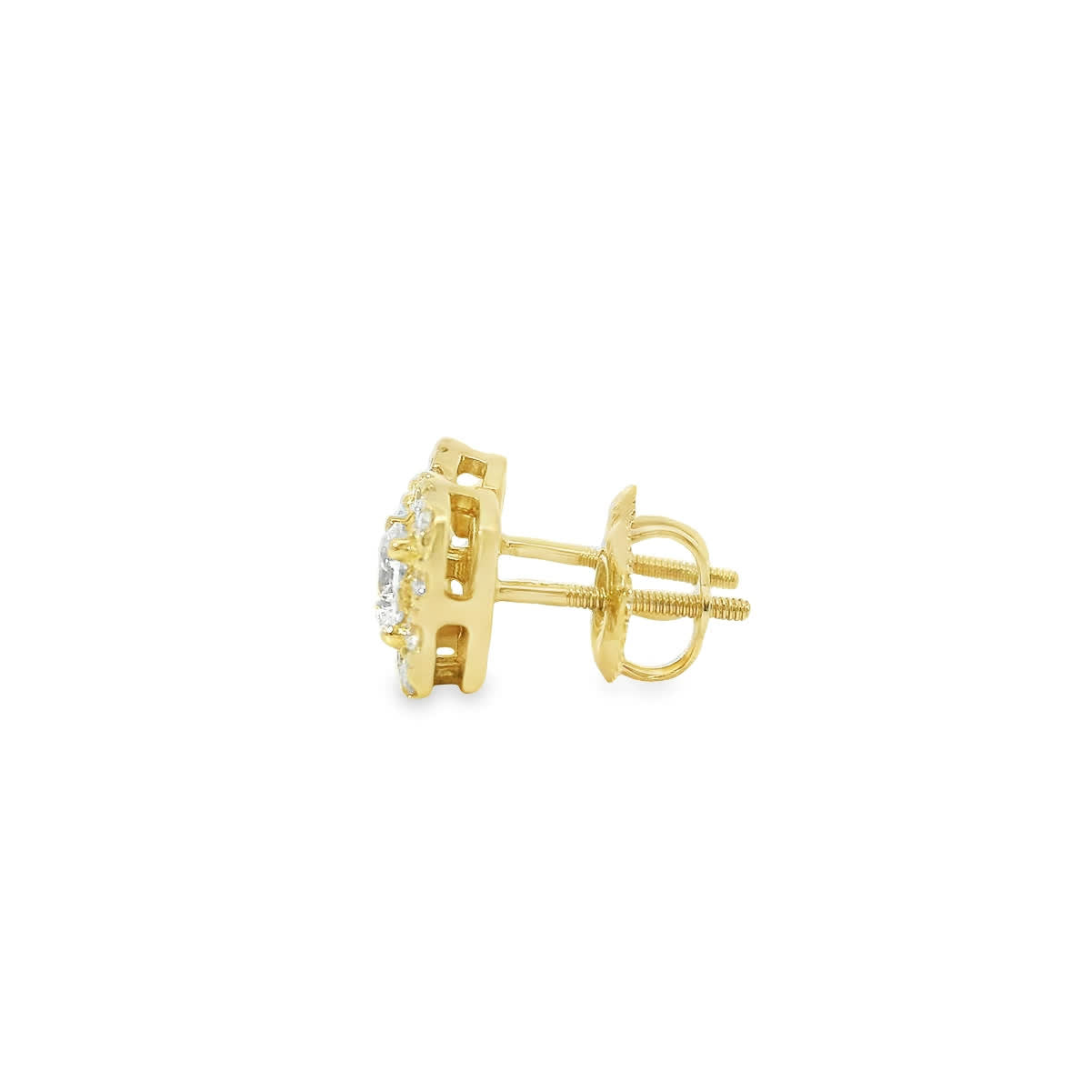 14K Yellow Gold Round-cut Diamonds 1.00 Carat