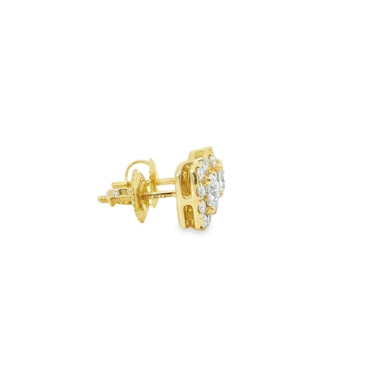 14K Yellow Gold Round-cut Diamonds 1.00 Carat