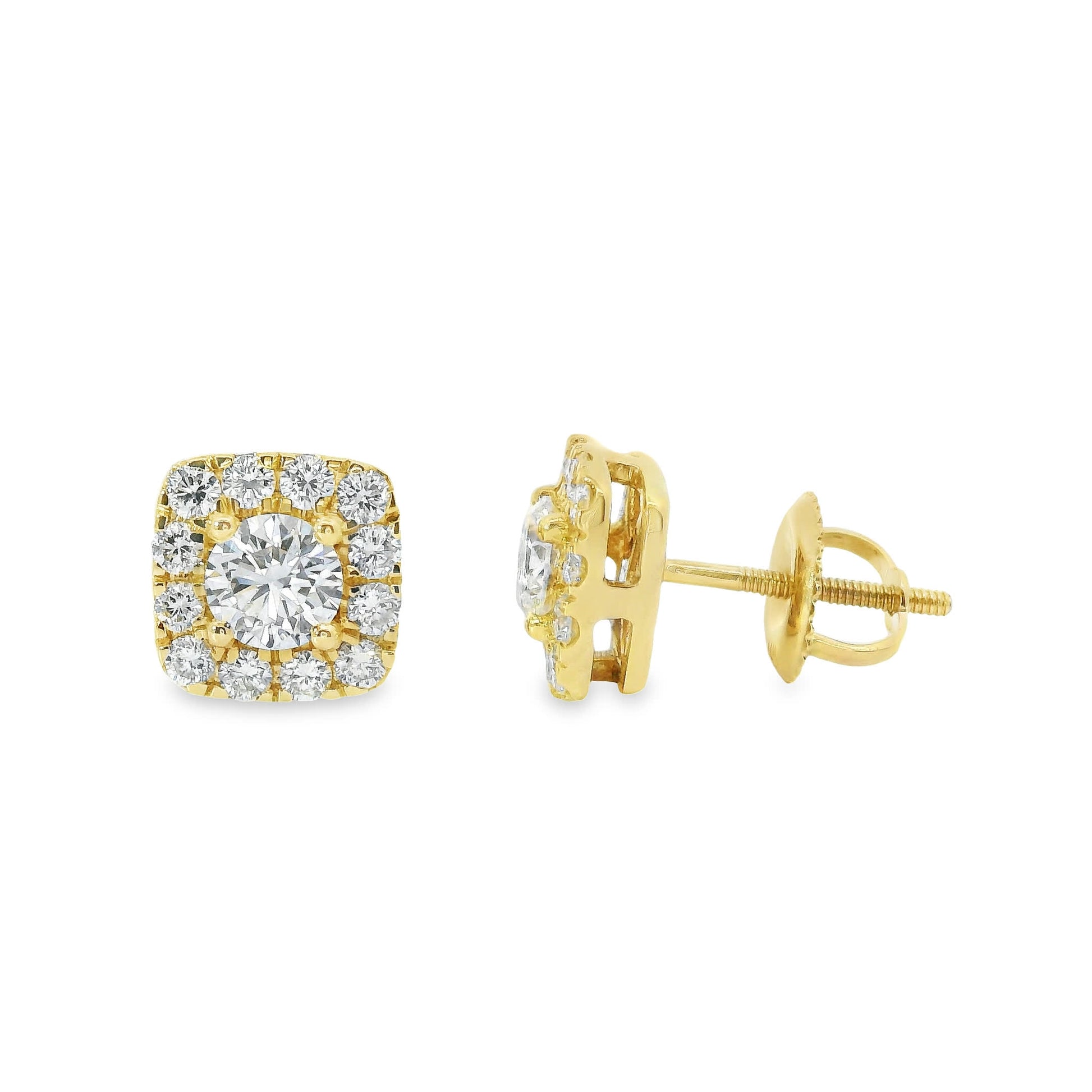 14K Yellow Gold Round-cut Diamonds 1.00 Carat