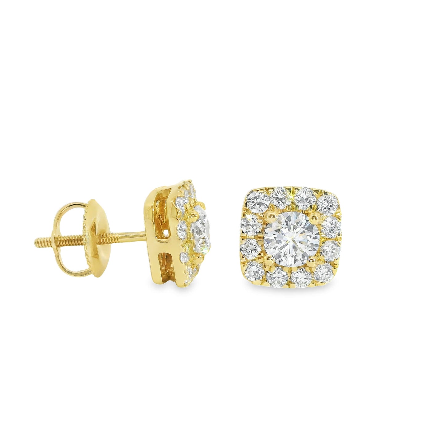 14K Yellow Gold Round-cut Diamonds 1.00 Carat