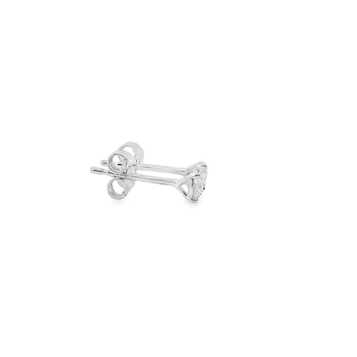 0.33 Carat 14K Gold Round Brilliant Lab Diamond Studs Earrings