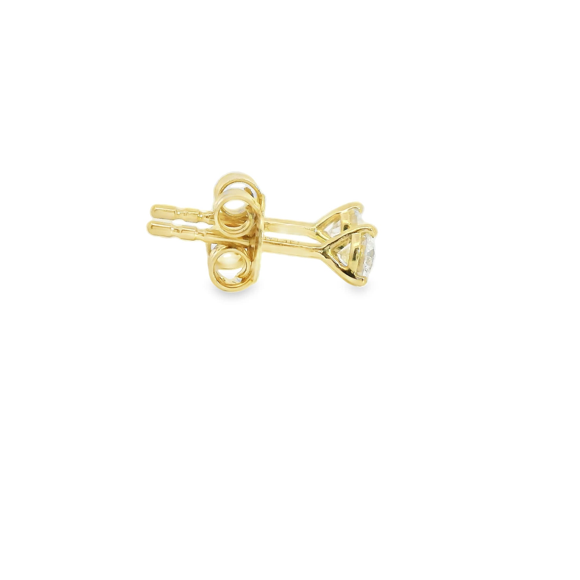 0.33 Carat 14K Gold Round Brilliant Lab Diamond Studs Earrings