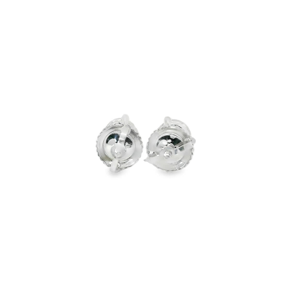 1.00 Carat 14K Gold Round Brilliant Lab Diamond Studs Earrings