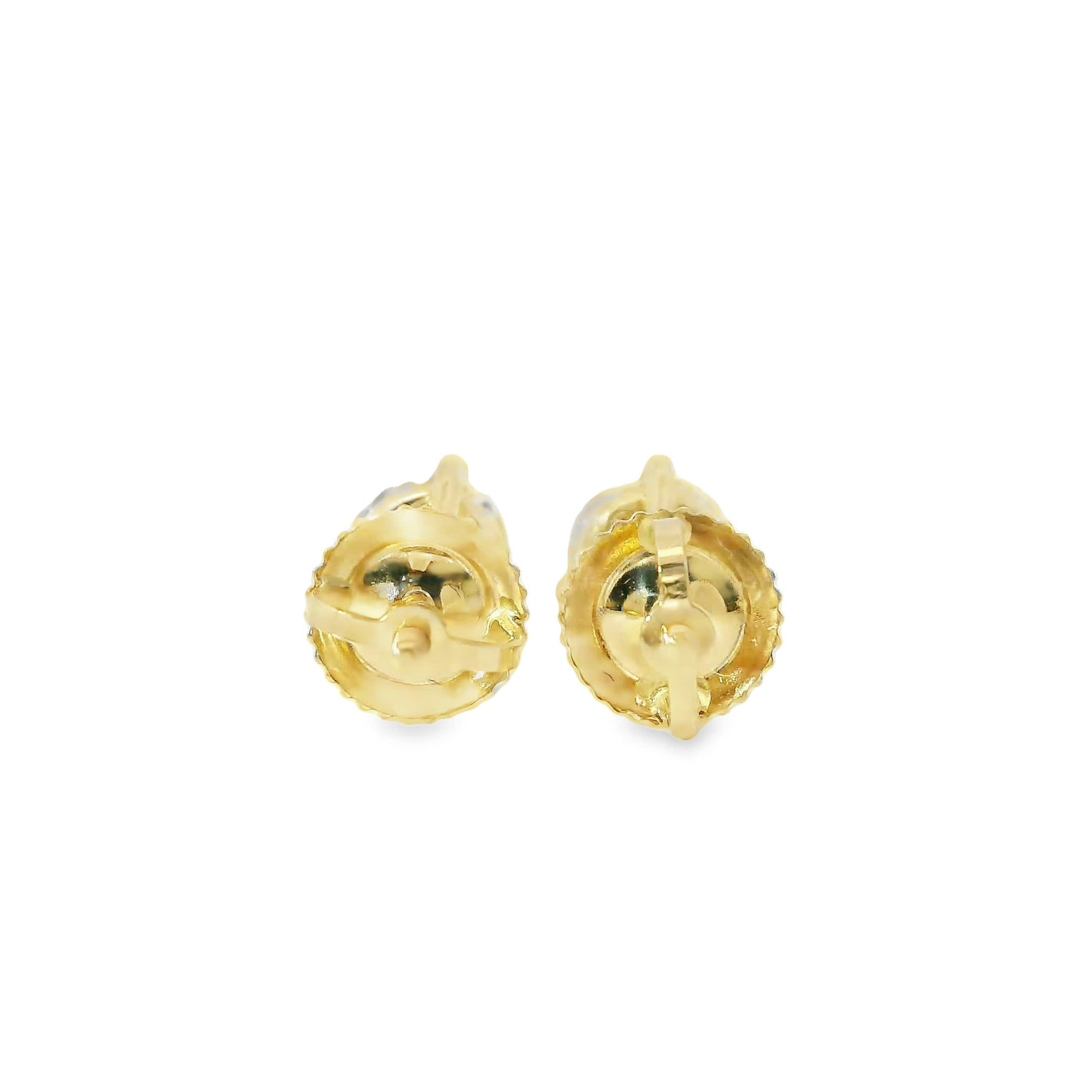 1.00 Carat 14K Gold Round Brilliant Lab Diamond Studs Earrings