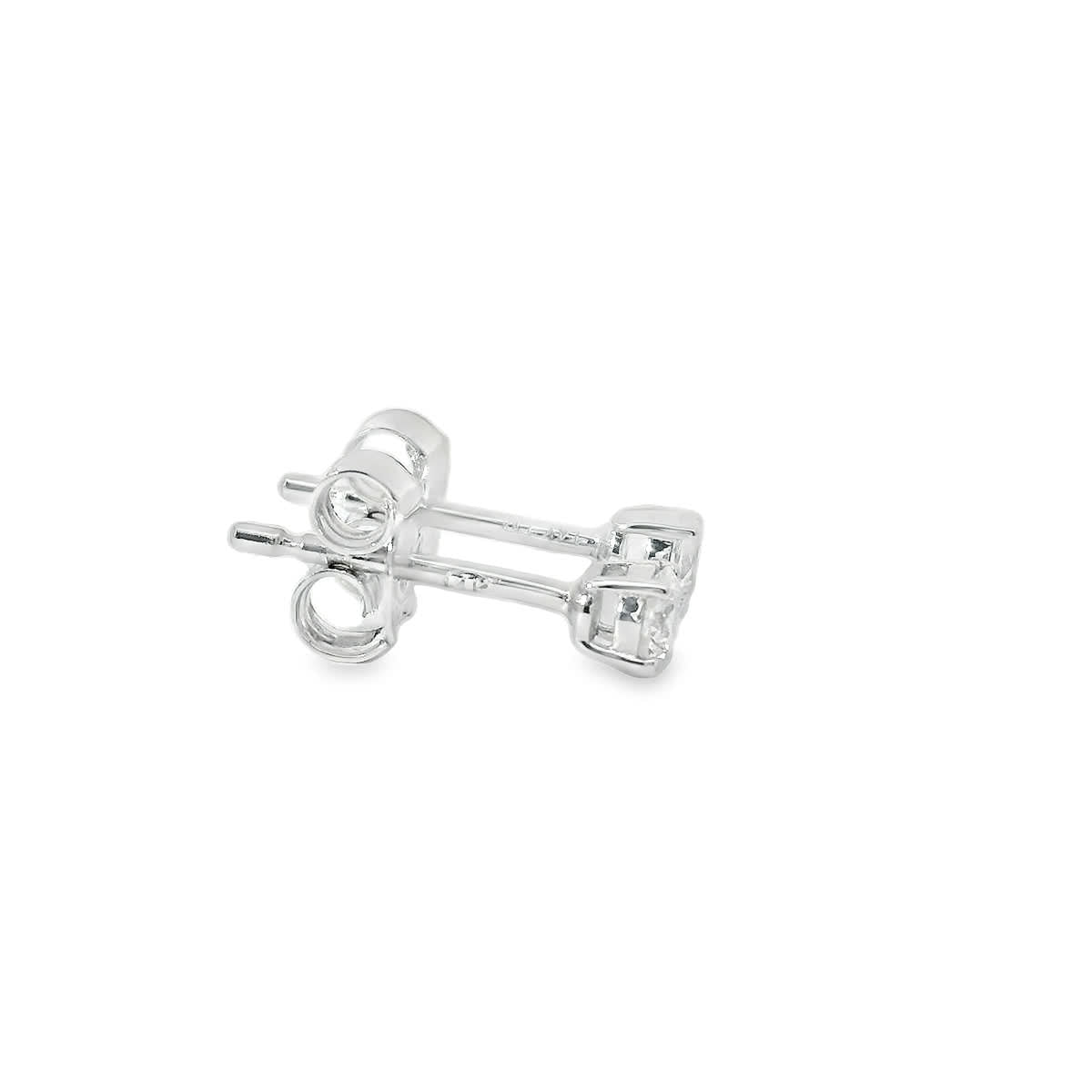 Round Cut Diamond Stud Earring 14K Gold 1/4 Carat
