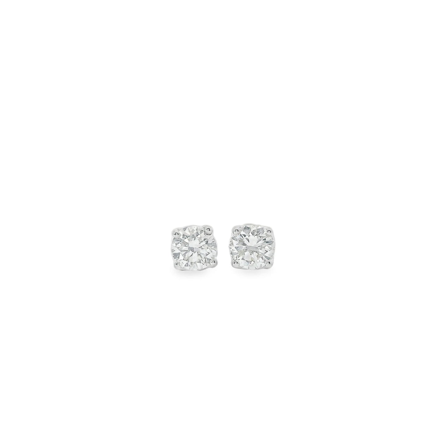 Round Cut Diamond Stud Earring 14K Gold 1/4 Carat