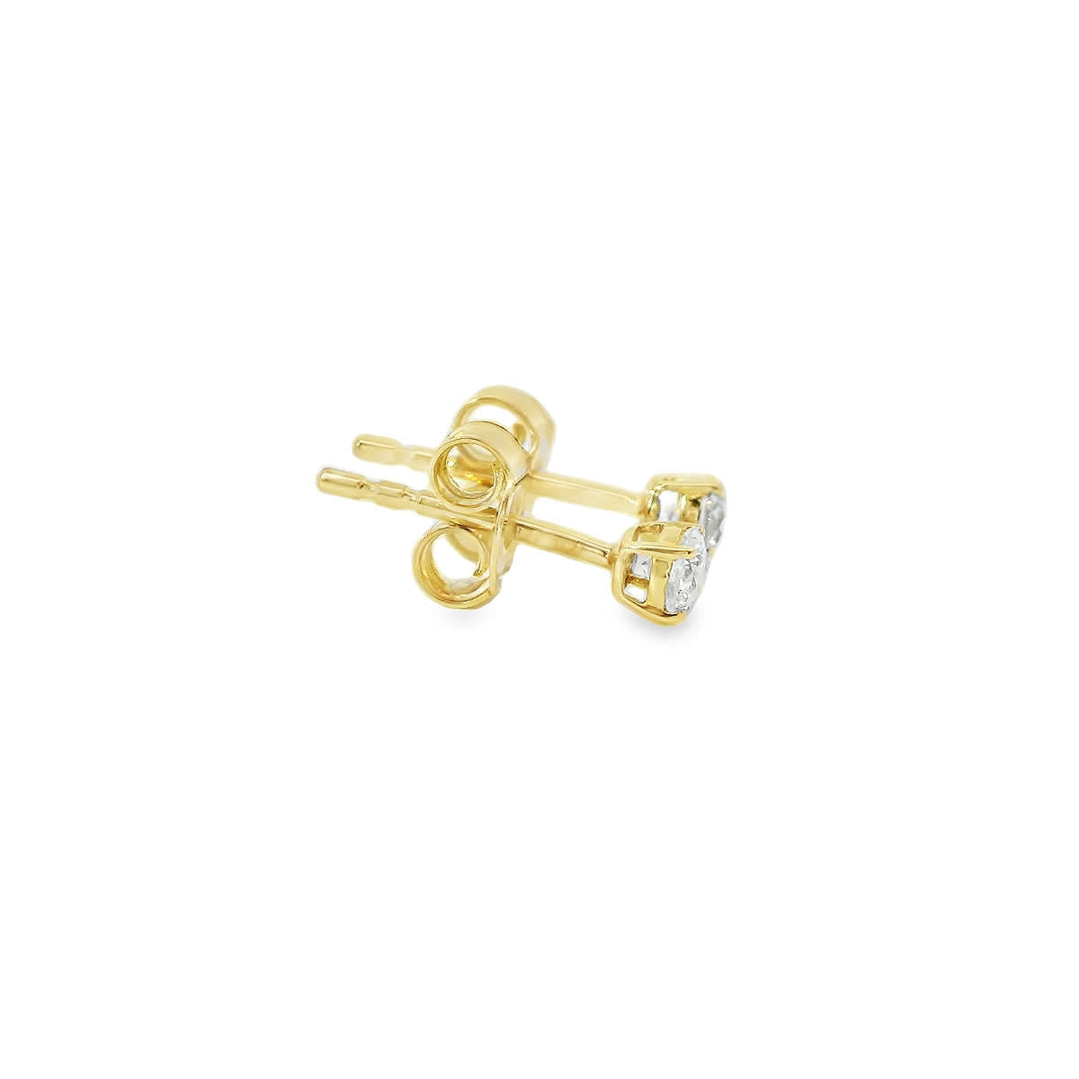 Round Cut Diamond Stud Earring 14K Gold 1/4 Carat
