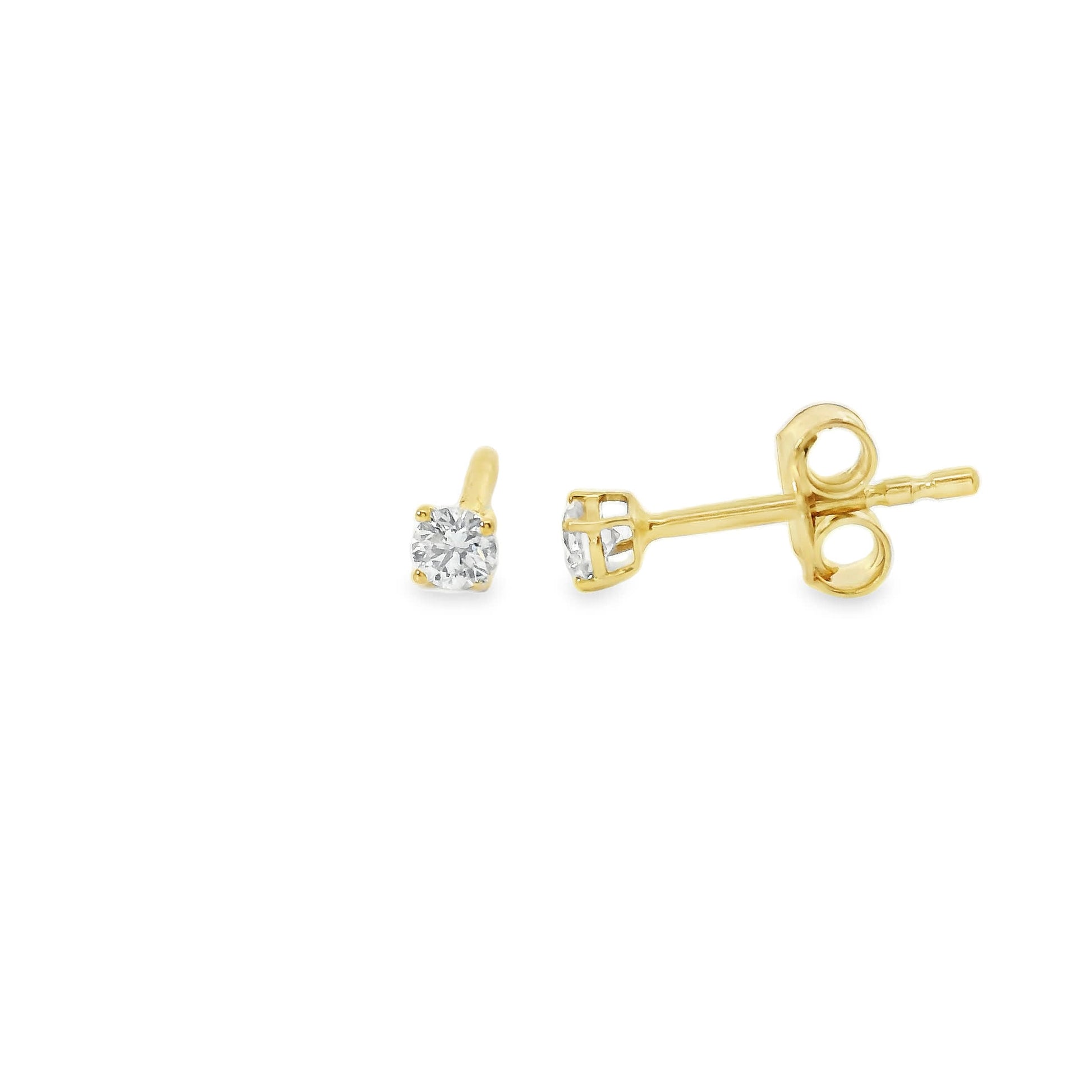 0.16 Carat 14K Gold Diamond Stud Earring