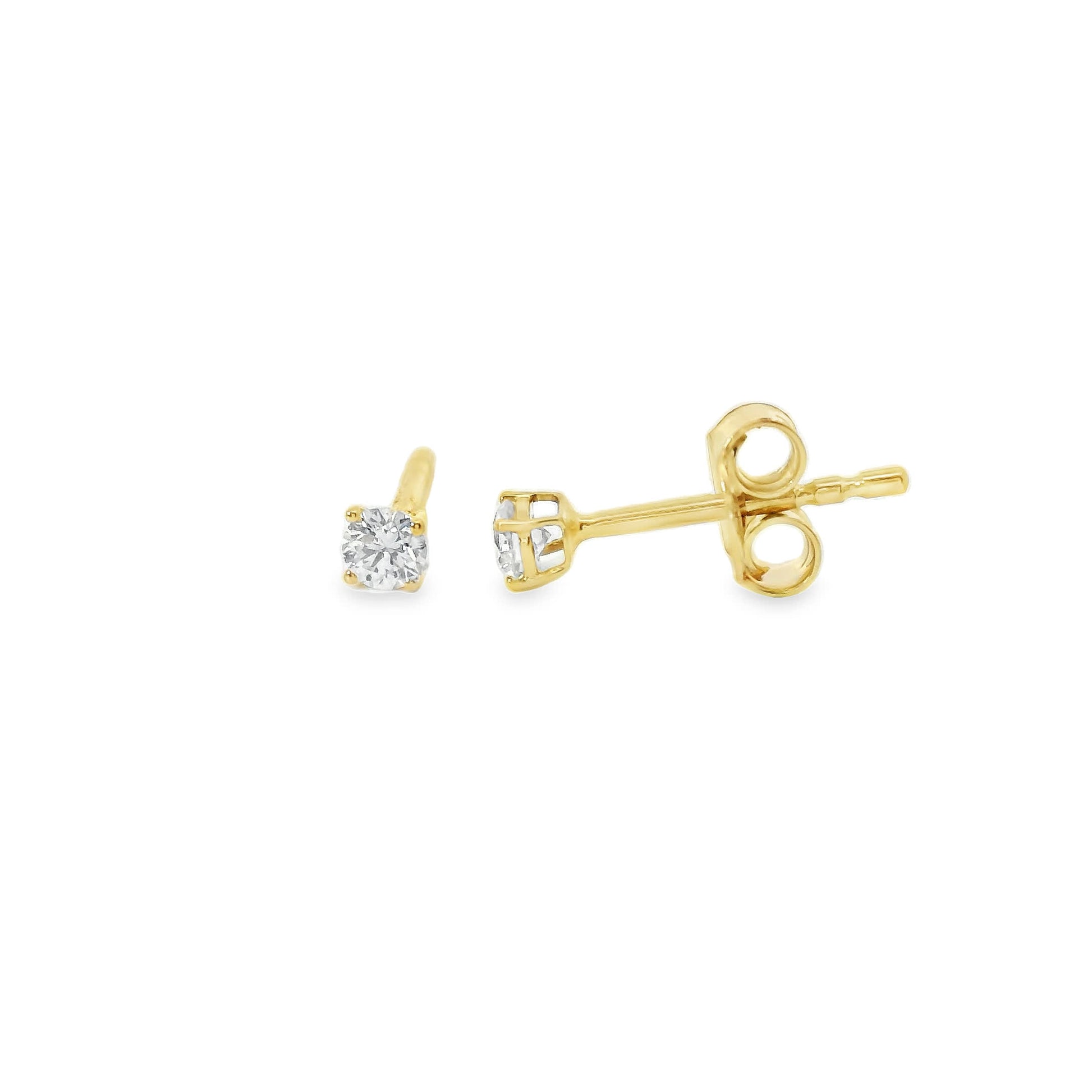 0.16 Carat 14K Gold Diamond Stud Earring