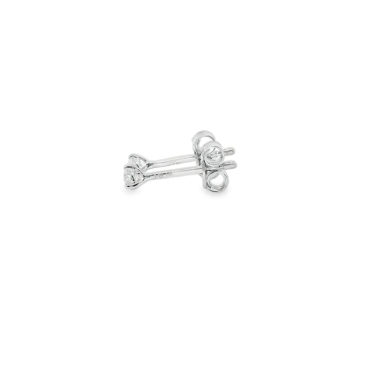 0.16 Carat Diamond Stud Earrings 14K Gold